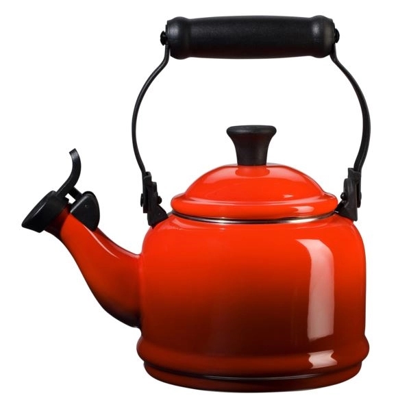 1.25qt Enamel on Steel Demi Kettle Cerise