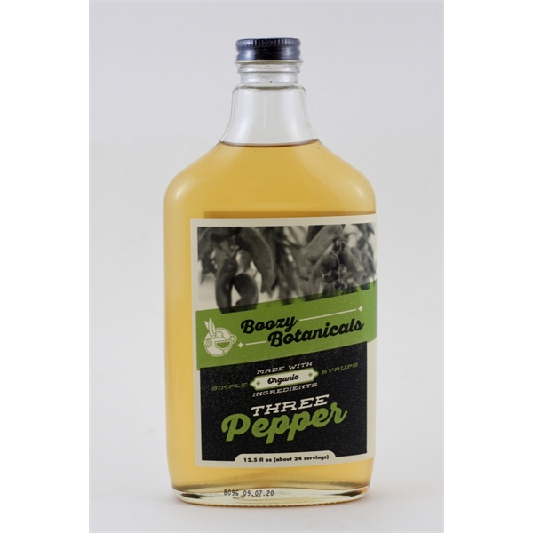Boozy Botanical 12.5 oz Three Pepper Syrup