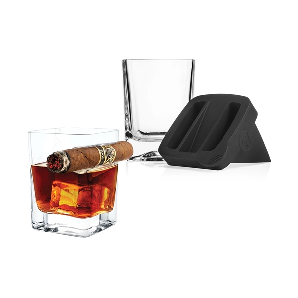 Corkcicle Whiskey Wedge Single w/Cigar Glass