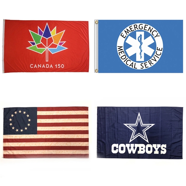 Full Color Imprint 3'x5' Large Flag