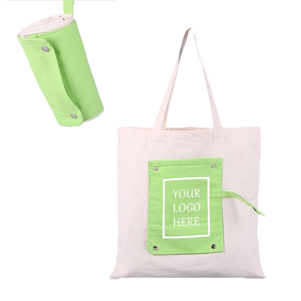 10 Oz Foldable Canvas Tote Bag