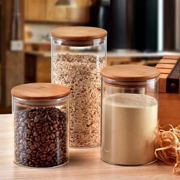 Glass Airtight Jar Food Storage Canister Container  Lid