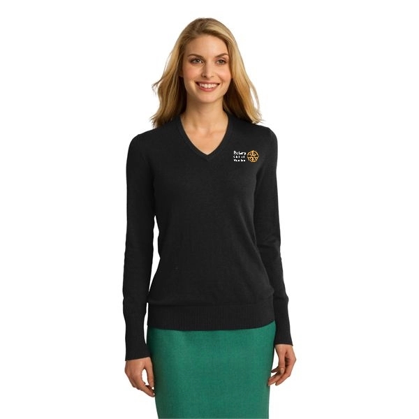 Port Authority Ladies V-Neck Sweater.