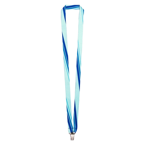 5/8" Dye-Sublimated Lanyard, No-Twist Clip