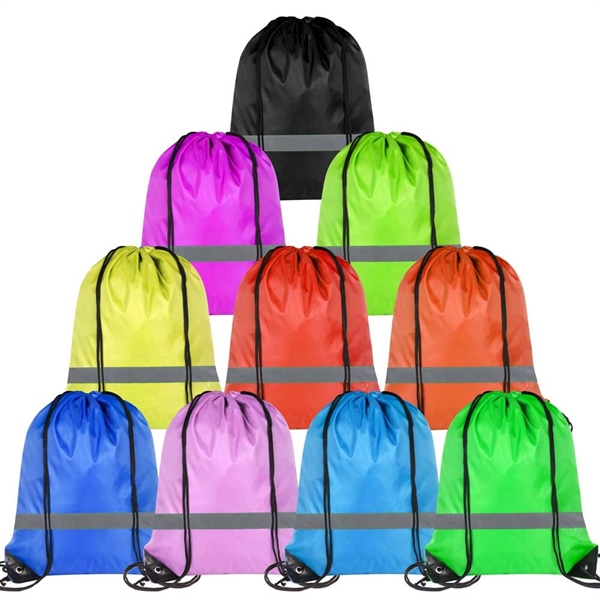 Reflective Drawstring Backpack