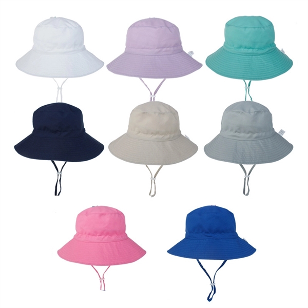 Toddler Wide Brim Sun Cap Bucket Hat