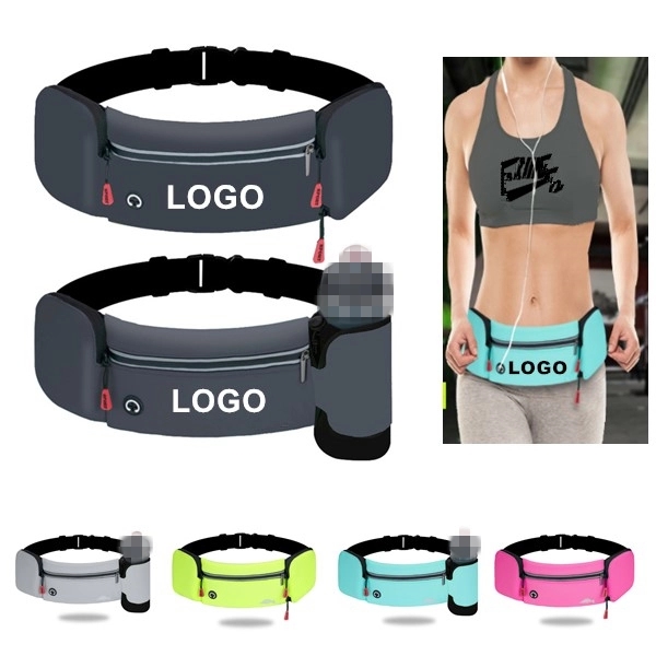 Portable Sport Belt Pack with Foldable Bottle Holder