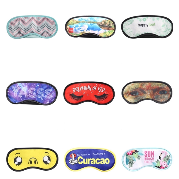 Full Color Imprint Satin Eye Mask