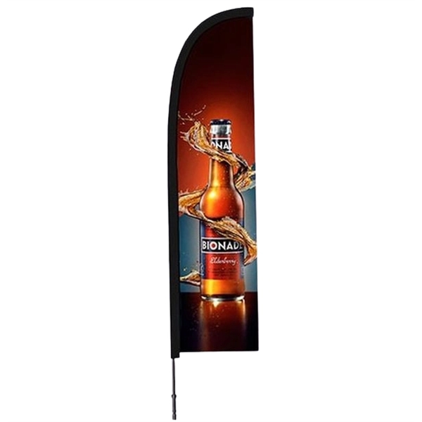 16ft Custom FEATHER FLAG Single Sided -Straight- REPLACEMENT