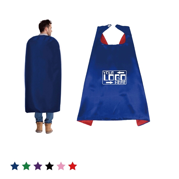 Double Layer Satin  Adult Superhero Cape