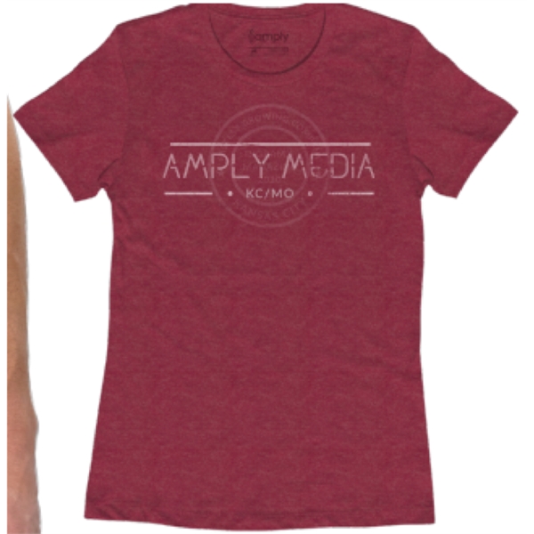 T-Tycoon Ladies Red Heather T-Shirt