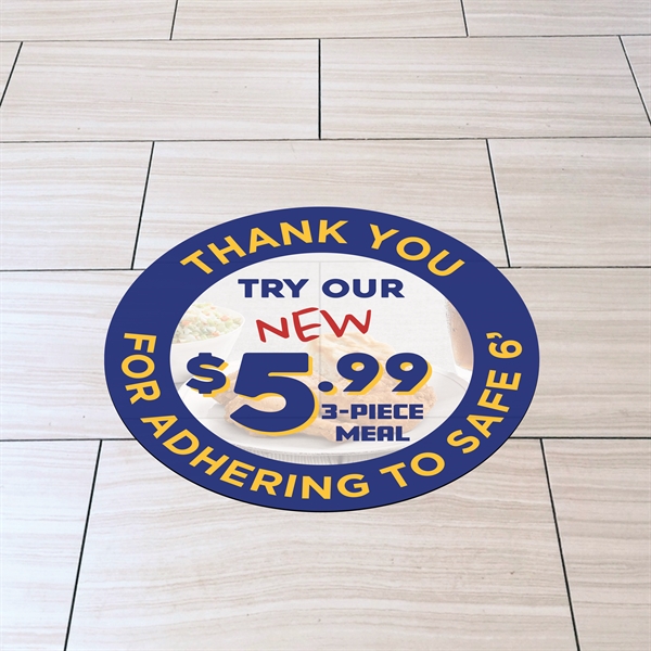 12" x 12" Floorgrip Floor Graphics