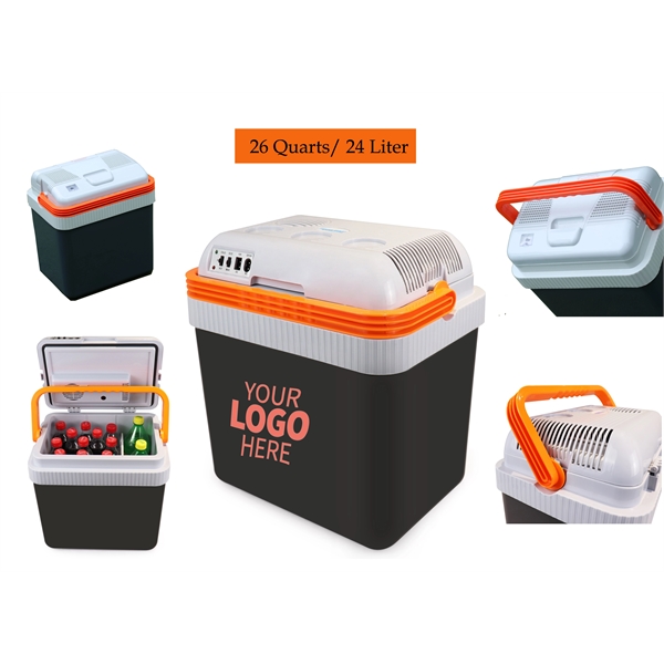 12V Portable Electric Cooler (26 Quarts/24 Liters)