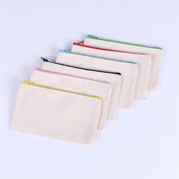 Canvas Zipper Coin Pouch
