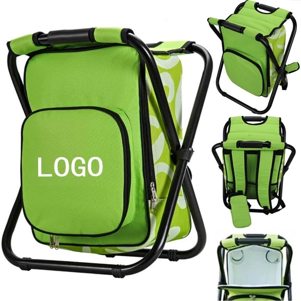 Portable Folding Fishing Chair Stool Cooler Backpack