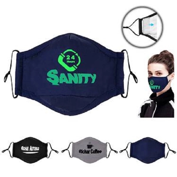 Reusable Cotton Face Mask with Filter Pocket