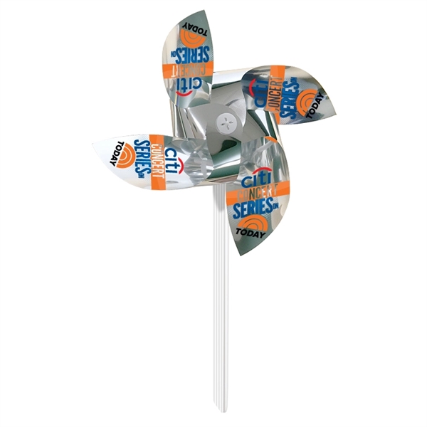 Pinwheel 3-Silver Mylar with 7" diameter straight propellers