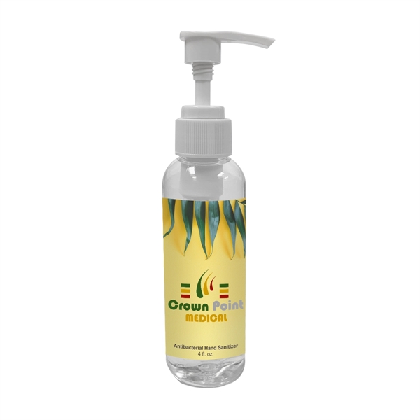 4 OZ. USA MADE GEL HAND SANITIZER WITH PUMP- USA SHIPPED