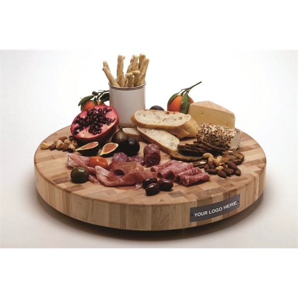 WriteOnWood Sherwood End Grain Round Maple Cutting Board