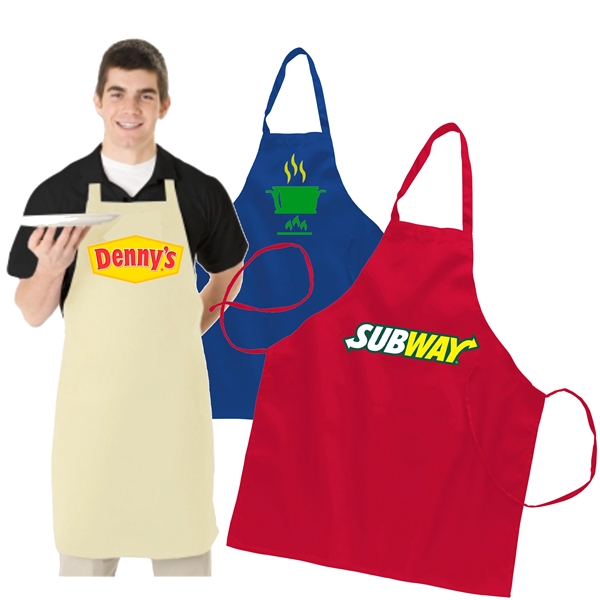 Heavy Duty Butcher Apron w/ Custom Logo Full Length 28"x 34"