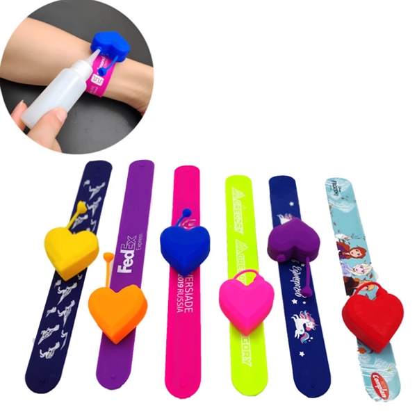 Heart  Sanitizer Slap Bracelet 