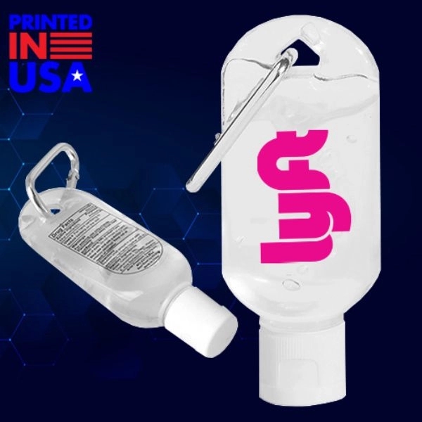 1.8 oz. Carabiner Hand Sanitizer w/Custom Logo Antibacterial