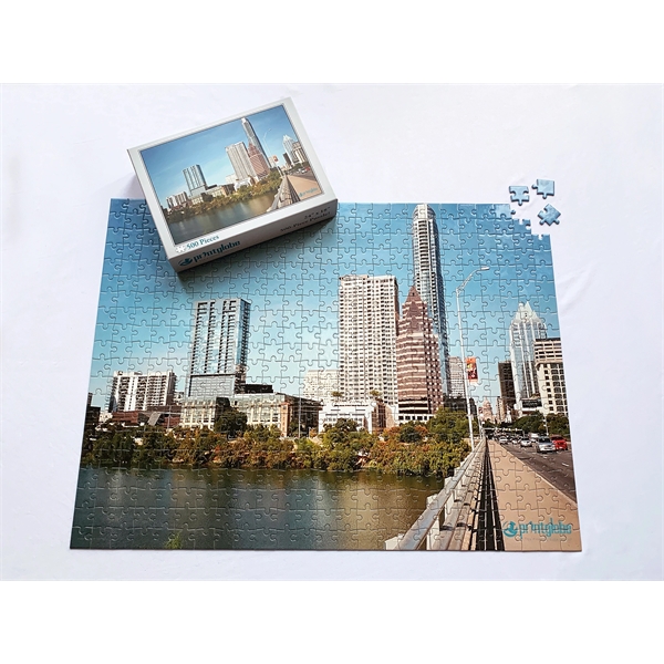 18" x 24" - 500 Piece Double Sided Puzzle and Box