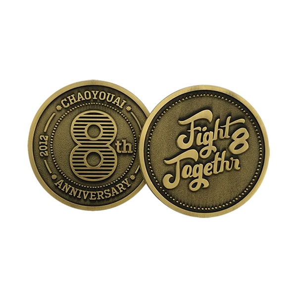 Zinc Alloy Souvenir Round Coin