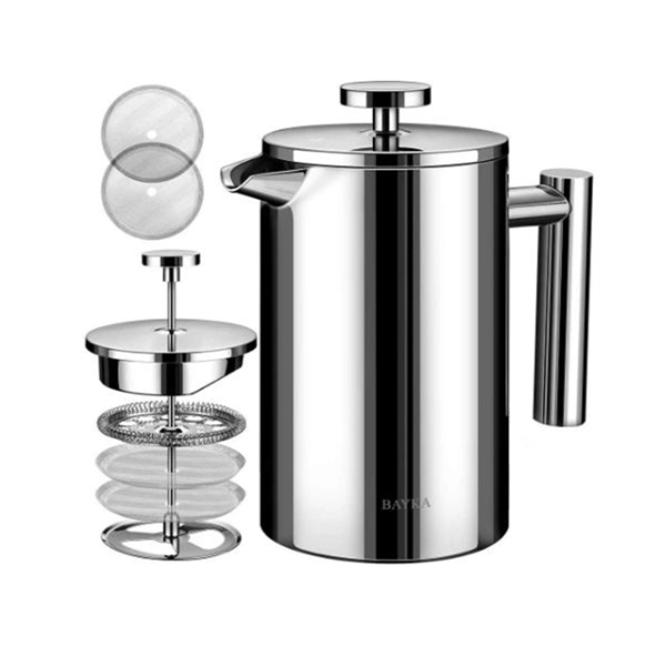 French Press Coffee Maker 304 SS 21oz