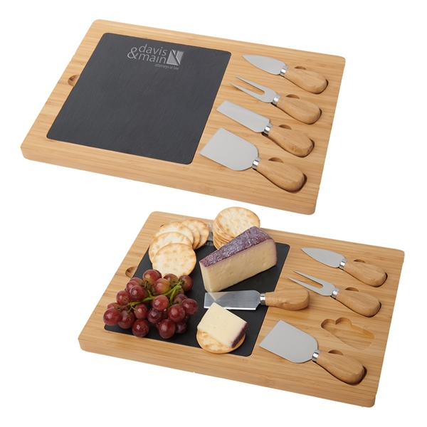 Slate Cheese Board Charcuterie Set