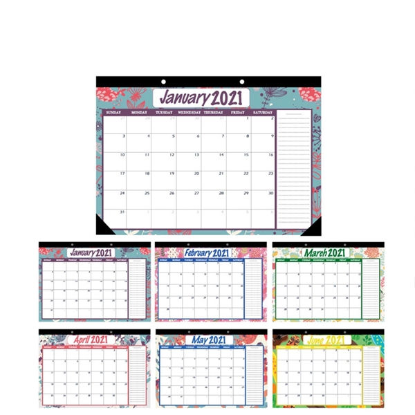 2021 Monthly Wall Desk Pad Paper Calendar For Office Table
