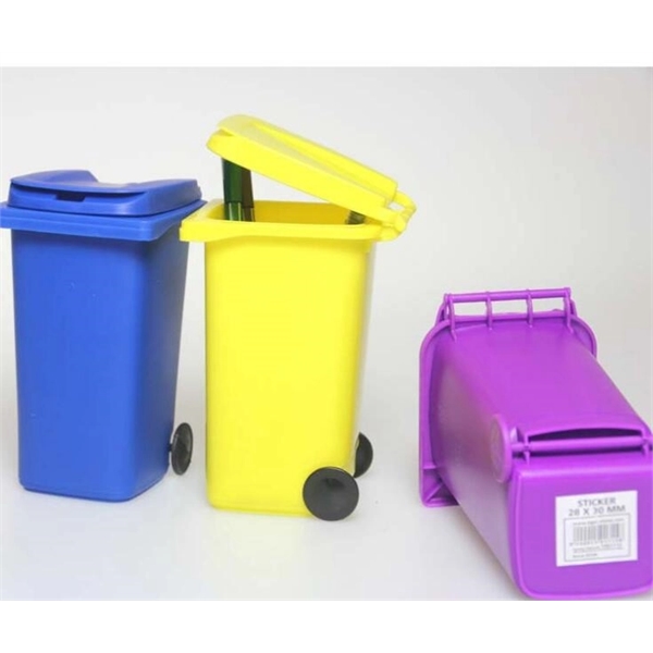 Mini recycling cart trash can with Wheels
