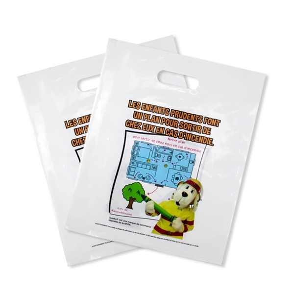 Plastic Disposable Die Cut PE PO Shopping Bags