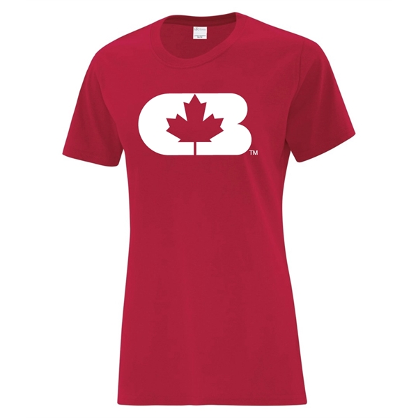 Clark Builders Everyday Cotton Ladies Tee - Front Print - L8