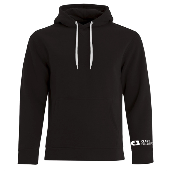 Custom Clark Builders Hooded Sweatshirt - Sleeve Print - L2