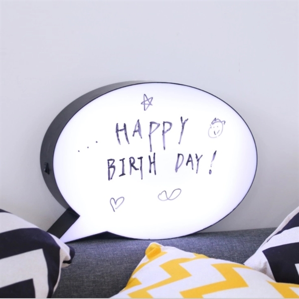 Light-Up Mini Speech Bubble Message Board