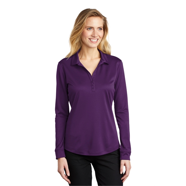 Port Authority Ladies Silk Touch Performance Long Sleeve ...