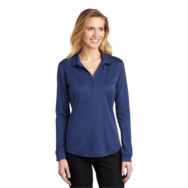 Port Authority Ladies Silk Touch Performance Long Sleeve ...