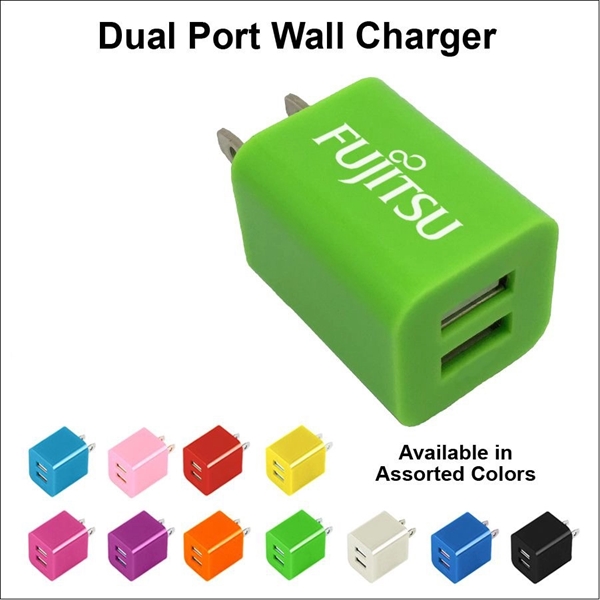 Dual USB 2 Port Wall Charger