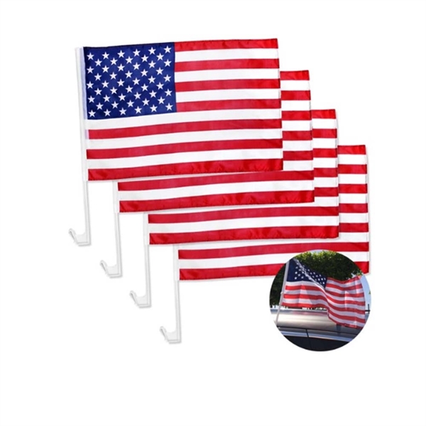 University 12" x 18" Window Mount Two-Sided Car Flag