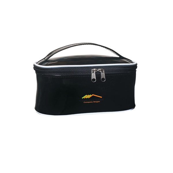 Portable Cosmetic Bag with Carrying Handle