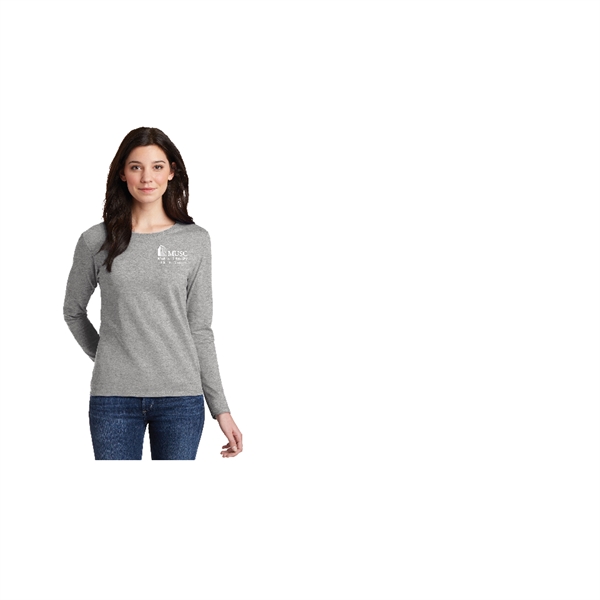 Gildan® Ladies Heavy Cotton™ 100% Cotton Long Sleeve T-Shirt