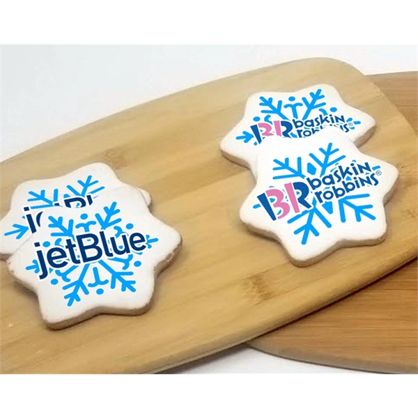 3.5" Snowflake Logo Sugar Cookies