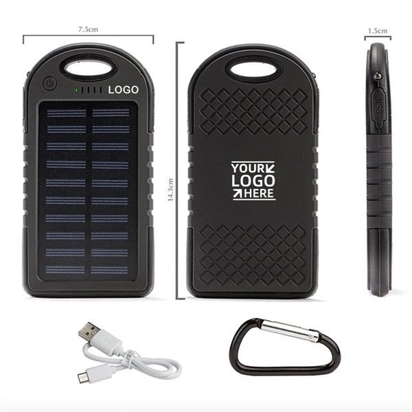 5000mAh Solar Power Bank