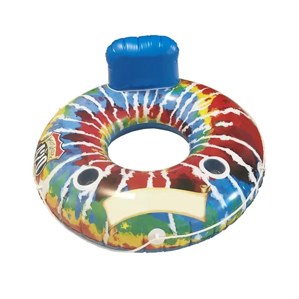 40in Swimming Ring with Backrest and Cup Holder
