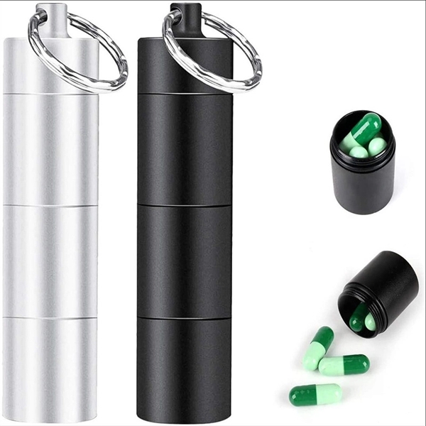 Multi-port Portable Seal Aluminum Pill Box
