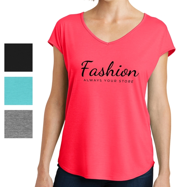 District Made® Women's Crossover-Back T-Shirt