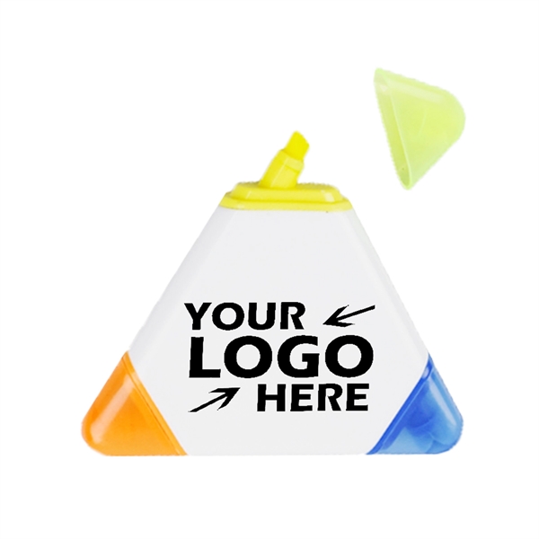 3 in 1 Triangle Highlighter with Colored Tips