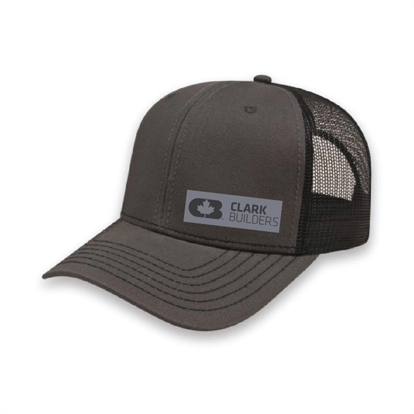 Custom Clark Builders Modified Flat Bill with Mesh Back Cap