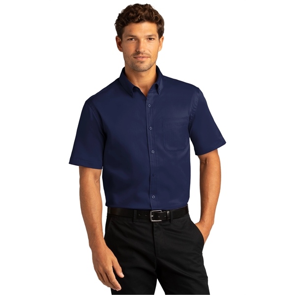 Port Authority Short Sleeve SuperPro React Twill Shirt.